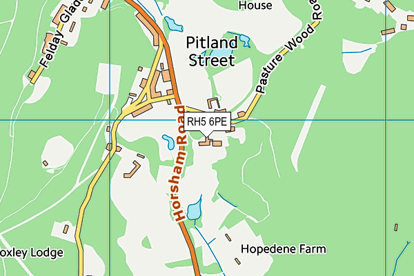 RH5 6PE map - OS VectorMap District (Ordnance Survey)