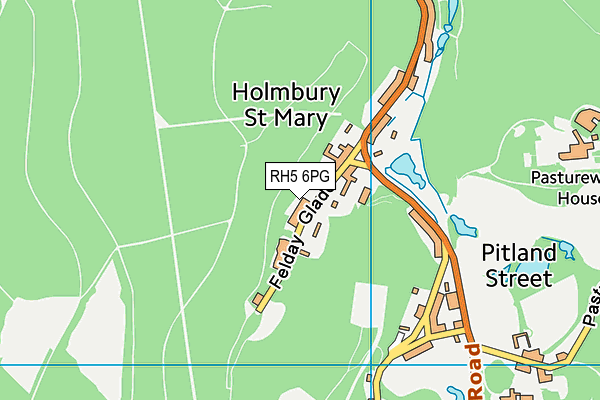 RH5 6PG map - OS VectorMap District (Ordnance Survey)