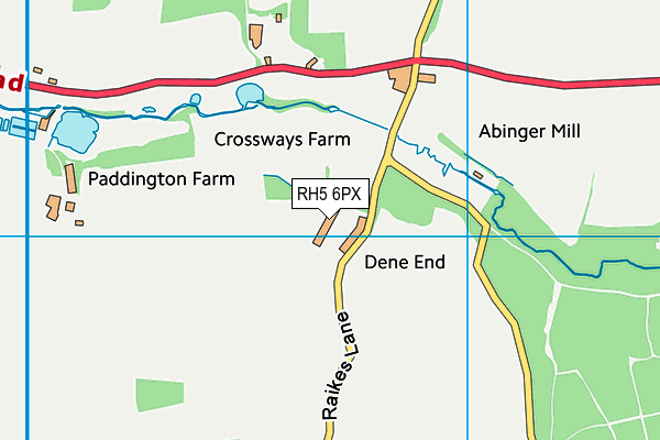 RH5 6PX map - OS VectorMap District (Ordnance Survey)