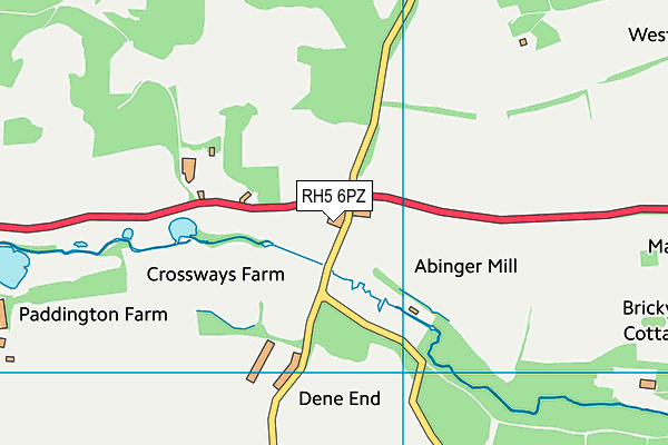 RH5 6PZ map - OS VectorMap District (Ordnance Survey)