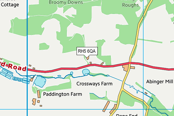 RH5 6QA map - OS VectorMap District (Ordnance Survey)