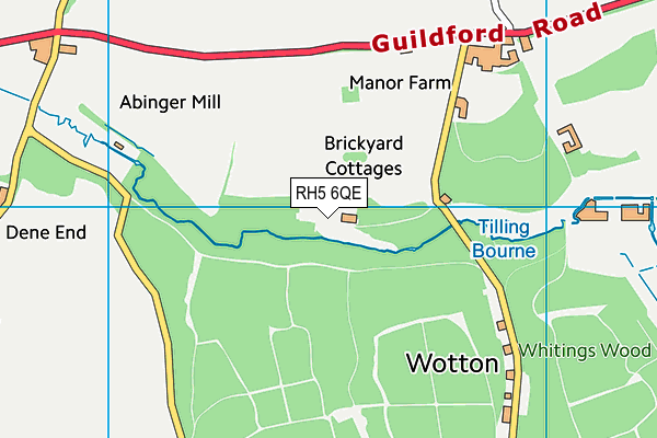 RH5 6QE map - OS VectorMap District (Ordnance Survey)