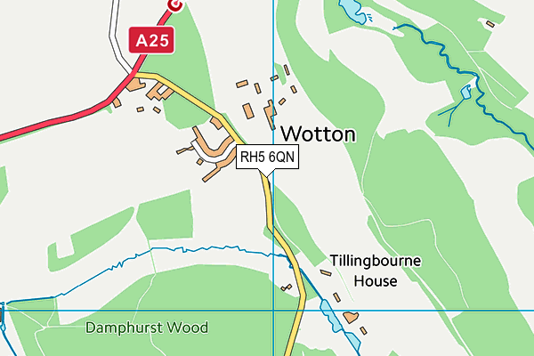 RH5 6QN map - OS VectorMap District (Ordnance Survey)