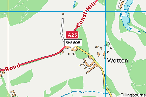 RH5 6QR map - OS VectorMap District (Ordnance Survey)