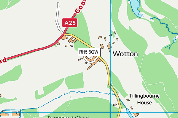 RH5 6QW map - OS VectorMap District (Ordnance Survey)