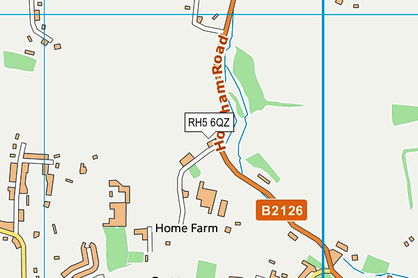 RH5 6QZ map - OS VectorMap District (Ordnance Survey)