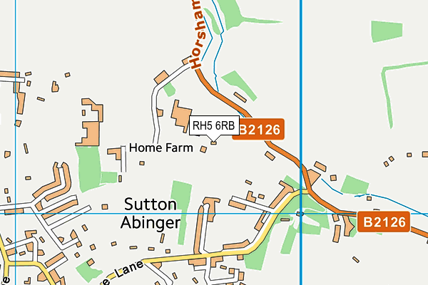 RH5 6RB map - OS VectorMap District (Ordnance Survey)