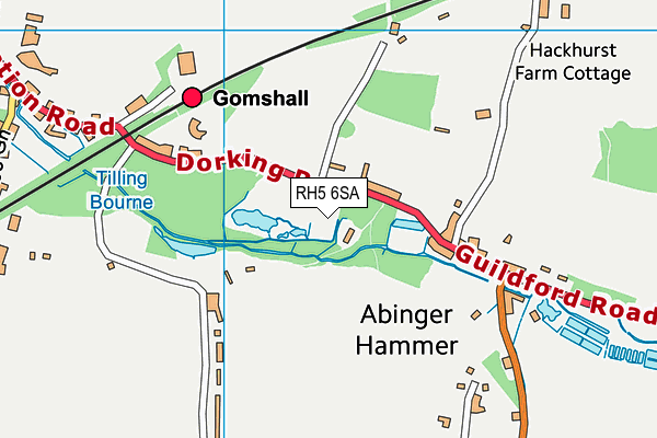 RH5 6SA map - OS VectorMap District (Ordnance Survey)