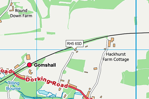 RH5 6SD map - OS VectorMap District (Ordnance Survey)