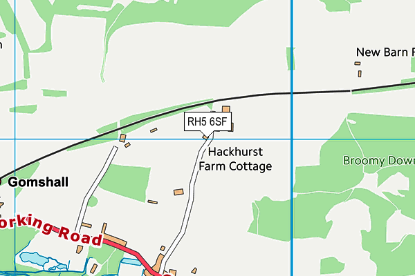 RH5 6SF map - OS VectorMap District (Ordnance Survey)