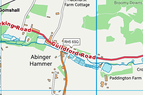 RH5 6SQ map - OS VectorMap District (Ordnance Survey)
