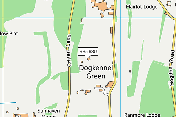 RH5 6SU map - OS VectorMap District (Ordnance Survey)