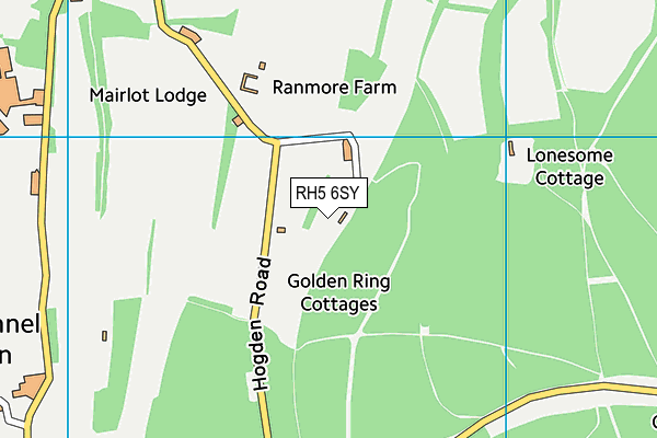 RH5 6SY map - OS VectorMap District (Ordnance Survey)