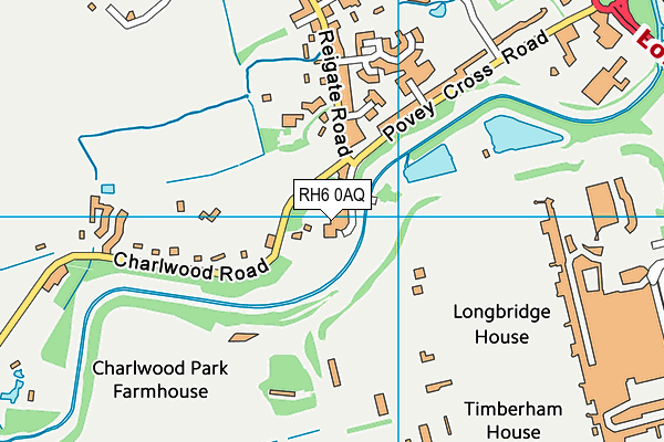 RH6 0AQ map - OS VectorMap District (Ordnance Survey)