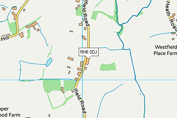 RH6 0DJ map - OS VectorMap District (Ordnance Survey)