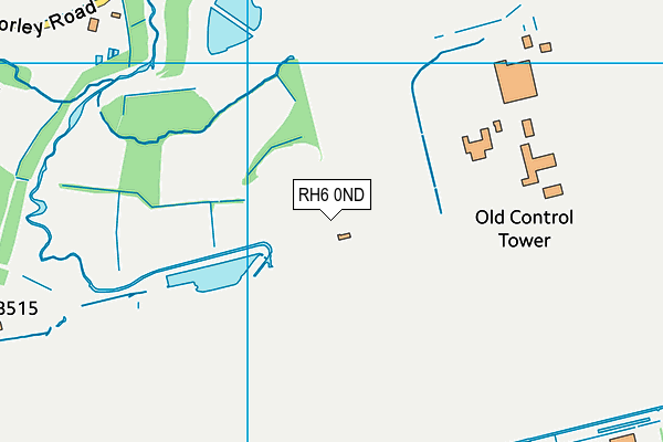 RH6 0ND map - OS VectorMap District (Ordnance Survey)