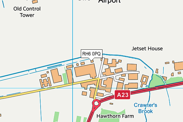 RH6 0PQ map - OS VectorMap District (Ordnance Survey)