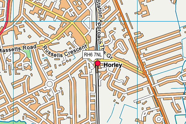 Map of HORLEY CZ LTD at district scale