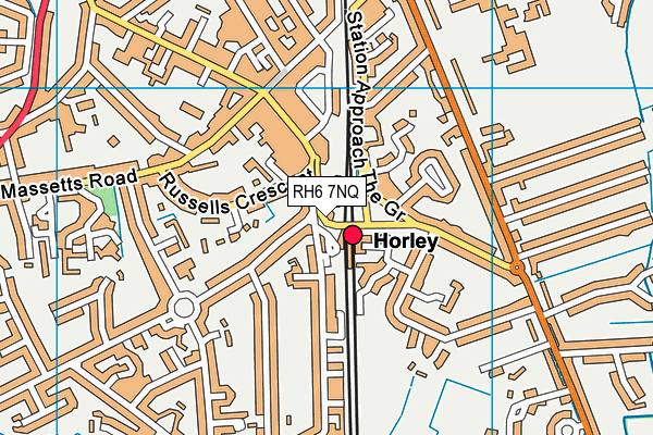 Map of HORLEY ARCH GARAGE LTD at district scale