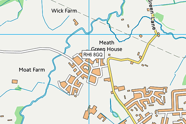 RH6 8GQ map - OS VectorMap District (Ordnance Survey)