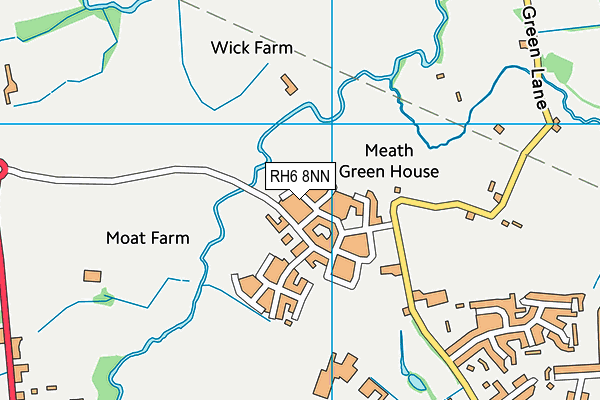 RH6 8NN map - OS VectorMap District (Ordnance Survey)