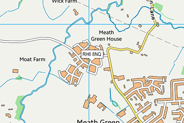 RH6 8NQ map - OS VectorMap District (Ordnance Survey)