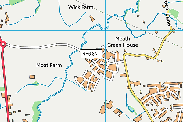 RH6 8NT map - OS VectorMap District (Ordnance Survey)