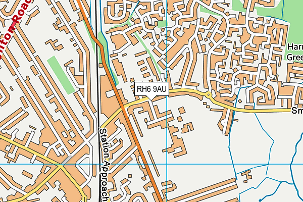 Langshott Primary School map (RH6 9AU) - OS VectorMap District (Ordnance Survey)