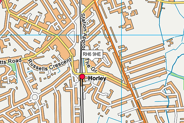 Map of GROVELANDS (HORLEY) LIMITED at district scale