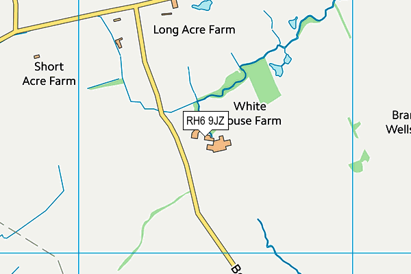 RH6 9JZ map - OS VectorMap District (Ordnance Survey)