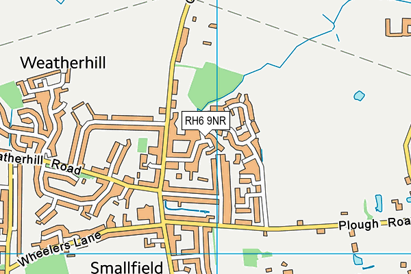 RH6 9NR map - OS VectorMap District (Ordnance Survey)