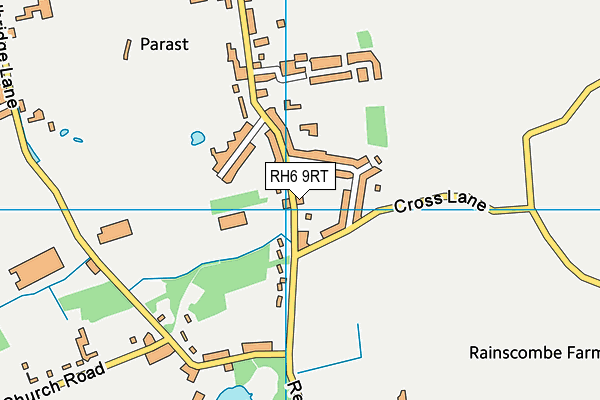 RH6 9RT map - OS VectorMap District (Ordnance Survey)