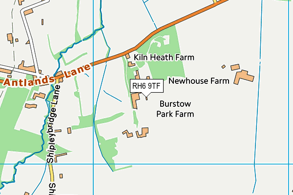 Burstow Park School map (RH6 9TF) - OS VectorMap District (Ordnance Survey)