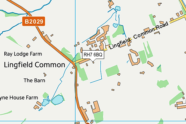 RH7 6BQ map - OS VectorMap District (Ordnance Survey)