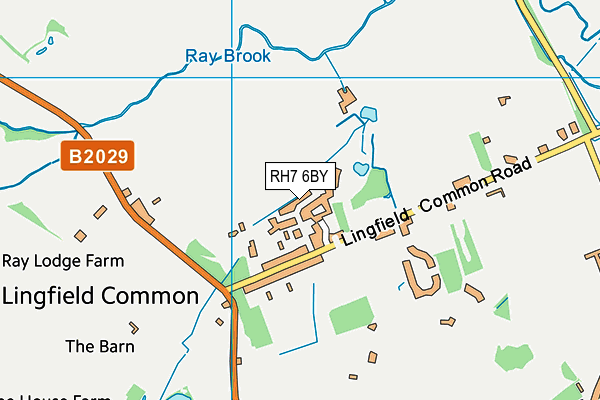 RH7 6BY map - OS VectorMap District (Ordnance Survey)