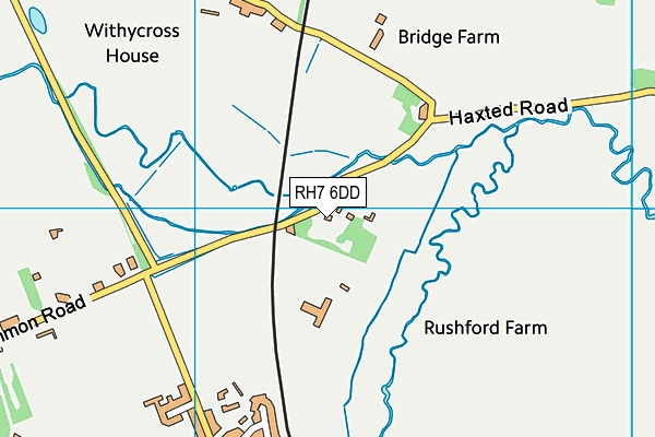 RH7 6DD map - OS VectorMap District (Ordnance Survey)