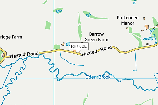 RH7 6DE map - OS VectorMap District (Ordnance Survey)