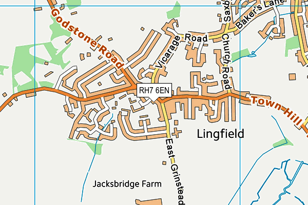 RH7 6EN map - OS VectorMap District (Ordnance Survey)