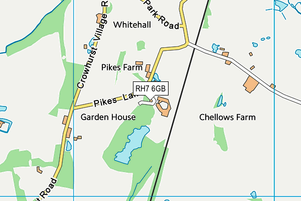 RH7 6GB map - OS VectorMap District (Ordnance Survey)