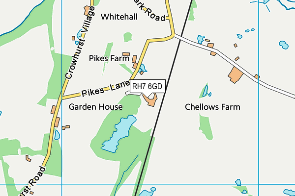 RH7 6GD map - OS VectorMap District (Ordnance Survey)