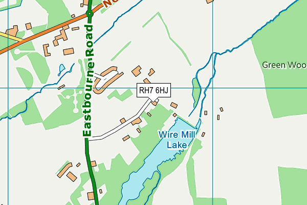 RH7 6HJ map - OS VectorMap District (Ordnance Survey)