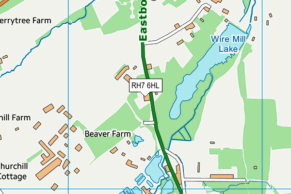 RH7 6HL map - OS VectorMap District (Ordnance Survey)