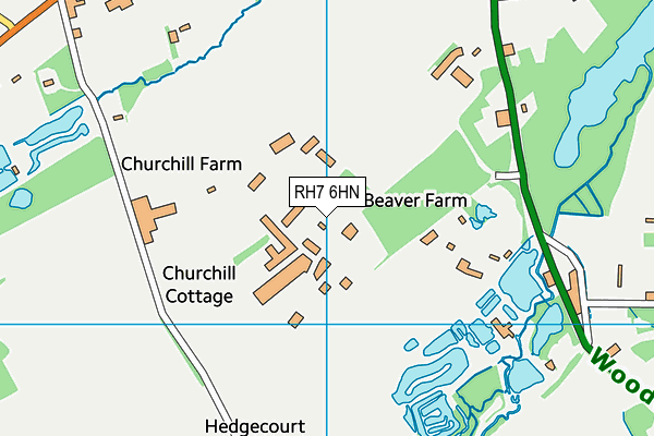 RH7 6HN map - OS VectorMap District (Ordnance Survey)