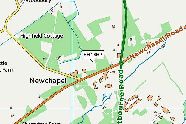 RH7 6HP map - OS VectorMap District (Ordnance Survey)