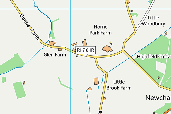 RH7 6HR map - OS VectorMap District (Ordnance Survey)