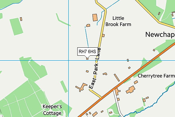 RH7 6HS map - OS VectorMap District (Ordnance Survey)