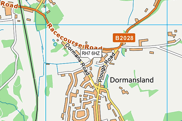 RH7 6HZ map - OS VectorMap District (Ordnance Survey)