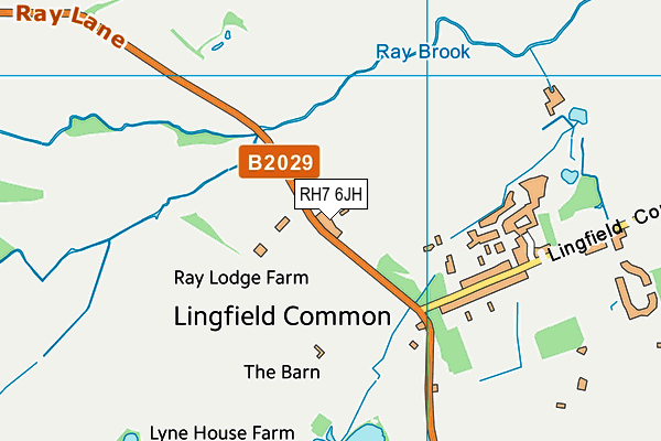 RH7 6JH map - OS VectorMap District (Ordnance Survey)