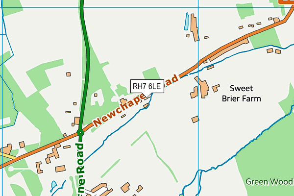 RH7 6LE map - OS VectorMap District (Ordnance Survey)