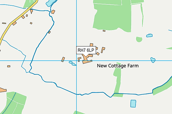 RH7 6LP map - OS VectorMap District (Ordnance Survey)